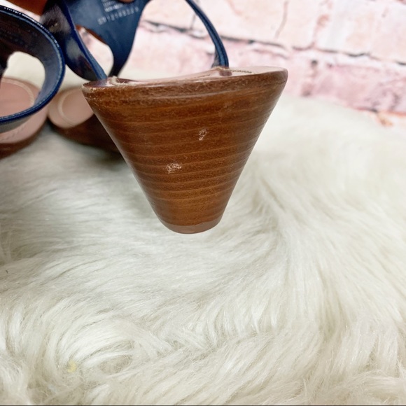 Tory Burch Cameron Wedge Sandal in Navy - Picture 8 of 10